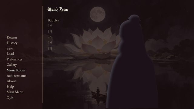 The music room with one track heard and the rest locked